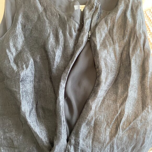 Coldwater Creek Sleeveless Black V-Neck Semi Sheer Tunic Blouse Top Plus Size 2X - Picture 6 of 7